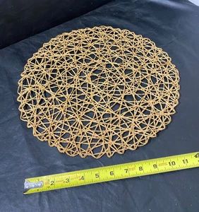 Charger Placemats Woven String Round 15” Table Decor lot set of 30 - Picture 1 of 9