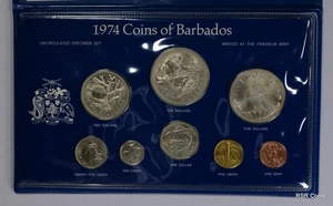 1974 BARBADOS FRANKLIN MINT SEALED CASE & COA SCARCE! SPECIMEN! #14842 - Picture 1 of 5