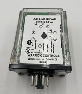 Warrick Controls 16MB1A0 Plug-in Relay 120v-ac Guaranteed Working Condition - Picture 1 of 6