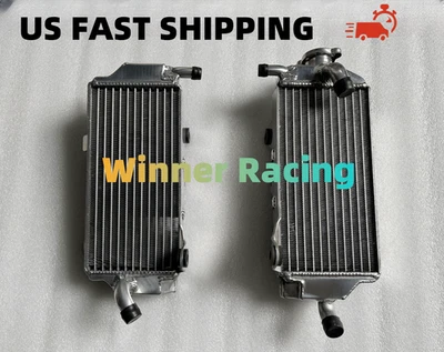 🥇Fit 雅马哈 YZ450F 2023 - 2025;YZ250F 2024-2025 铝散热器 L+R — 第 1/4 张图片