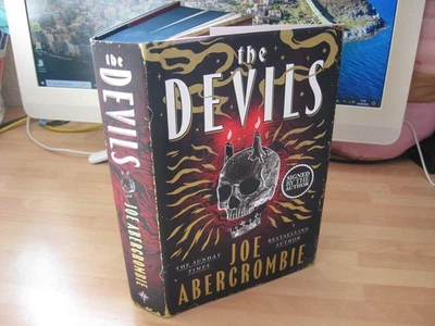 Joe Abercrombie Signed The Devils 1st Waterstones sprayed black edges cloth nick - Image 1 of 4