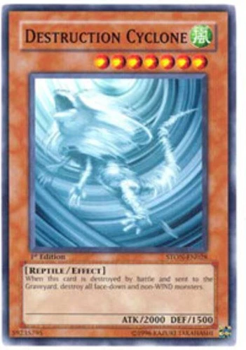 Destruction Cyclone - STON-EN028 - Common - 1st Edition - Heavily Played - Image 1 of 1