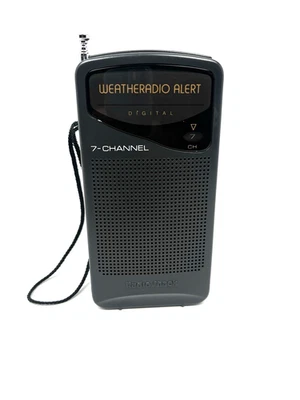 RadioShack 7 Channel Digital Pocket Weather Radio Alert NOAA 12-246 - TESTED - Image 1 of 4
