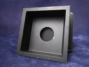 Unbranded 4x4" metal 1.25" recessed lens board with 1 3/8 diameter opening. - Picture 1 of 2