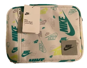 NIKE Hardshell Lunch-Box VERDE/BIANCO Swoosh nuovo con etichette - Foto 1 di 4