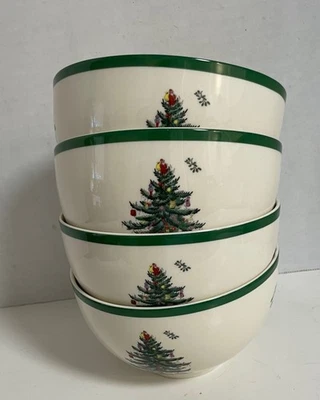 Spode Christmas Tree 6" Rice Bowls - Set Of Four - New - Image 1 of 4