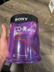 Disques de musique CD-R Sony 100CRM80RSX 80 min - 100 pièces - Photo 1/4