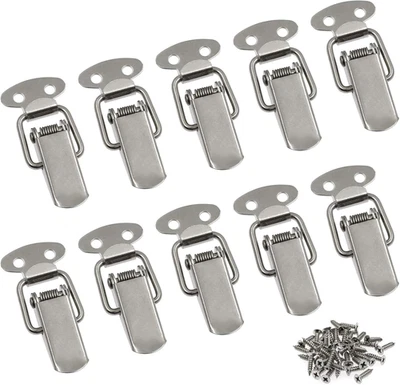 Zorfeter Small Stainless Steel Spring Loaded Toggle Lock Clasp Buckle Latch for  - Image 1 of 4