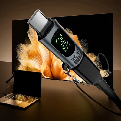 LED Display USB C Adapter 2Pack 240W for Real Time For Power Monitoring - Image 1 of 3