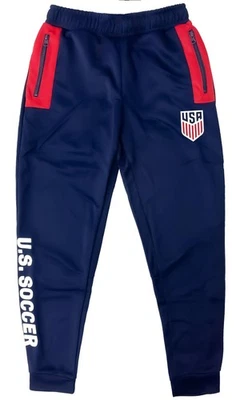 Calça jogger masculina futebol americano oficial juvenil equipe dos EUA marinha grande - Imagem 1 de 3
