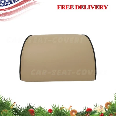 Fits 2006 2007 2008 2009 2010 Hummer H3 Front Side Leather Headrest Cover TAN - Image 1 of 4