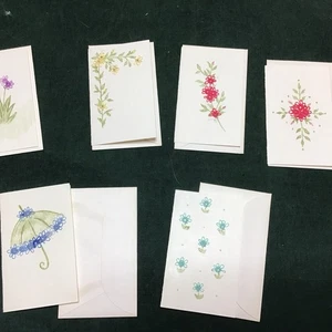 Vintage selbstgemachte tätowierte Geschenkkarten mit Umschlägen - Bild 1 von 7