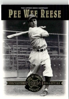 2001 Upper Deck Hall of Famers Pee Wee Reese Brooklyn Dodgers #15 - Image 1 of 2