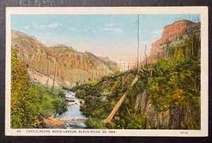 Castle Rocks Rapid Canyon Black Hills South Dakota printed - Picture 1 of 2