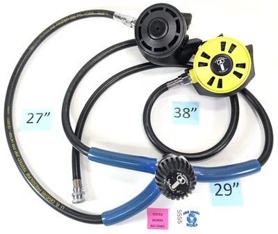 US Divers - Aqua Lung Conshelf 21 1st & 2nd Stage Scuba Dive Regulator Set, Octo - Image 1 of 4