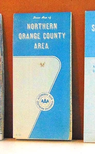 1983 AAA Straßenkarte von Northern Orange County Gebiet - Bild 1 von 1