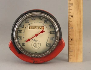 RAR Original 1940er OEM Indian Chief Motorrad Tacho & Kilometerzähler - Bild 1 von 12