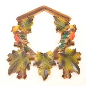 Cuckoo Clock Frame with Birds 11-3/4 inches tall - Vintage - XC840 - Picture 1 of 2