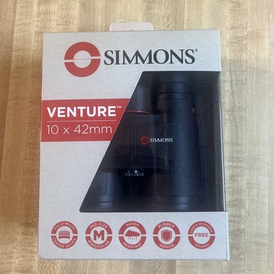 Simmons Venture 10x42mm Binoculars - Black - Roof Prism - Model # 8971042R - Image 1 of 4