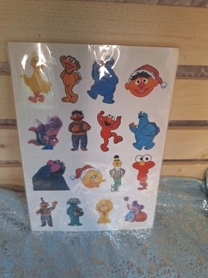 Paquete de 8 pegatinas de calle Seseme suministros de fiesta Foto 1 de 2