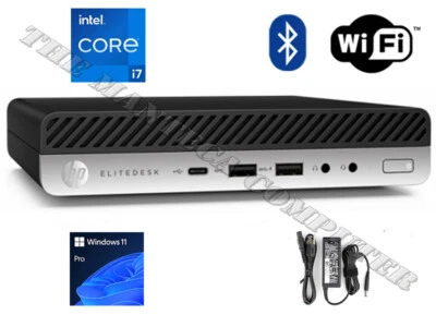 HP EliteDesk 800 G5 Mini i7-9700T | up to 64GB RAM | 2TB SSD | Win11 | Wi-Fi+BT - Image 1 of 4