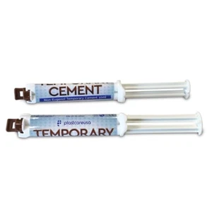 PlastcareUSA Dental Non-Eugenol Temporary Cement Automix 10mL Syringe Box/2 - Picture 1 of 2
