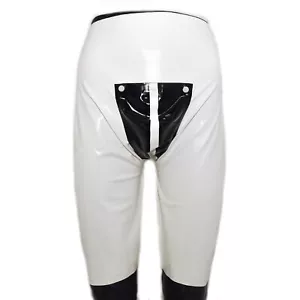 Latex Shorts mit Reißverschluss/Innenbeutel Druckknöpfe Size:L(1779) - Bild 1 von 6