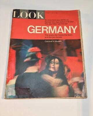LOOK MAGAZINE MAY 4 1965 Vol 29 # 9 Germany Nazi Brigitte Bardot Jeanne Moreau Foto 1 de 4
