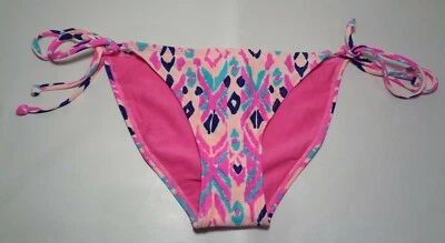 Parte inferior de biquíni feminina Roxy tamanho grande 70S STRING nova amarração lateral - Imagem 1 de 4