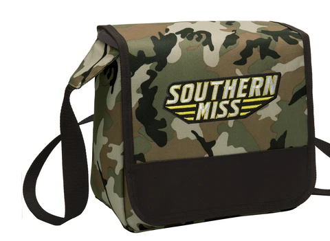 Southern Miss Lunch Bag Camo Cooler Lunchbox Bags COOL MESSENGER BAG STYLE! Cover