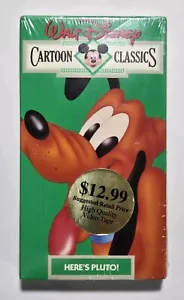 Walt Disney Cartoon Classics Volume 5: Here's Pluto! VHS (1987) -- NEW! SEALED!! - Picture 1 of 8