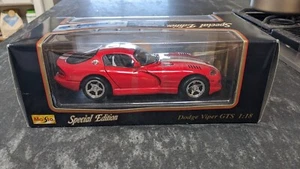 Maisto 1997 Dodge Viper GTS Die Cast, Special Edition 1:18,  NEW in Box, Red - Picture 1 of 7