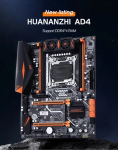X99 AD4 LGA2011-3 Motherboard DDR4 SATA PCIE M.2 NVME ATX Mainboard - Picture 1 of 16