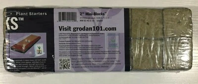 Grodan - PLANT STARTERS - 12 Pack de Cubos de 2" - NUEVO Foto 1 de 3
