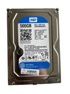 3,5" Festplatte Western Digital WD5000AAKX-07U6AA0 500 GB SATA  WDBlue - Bild 1 von 1