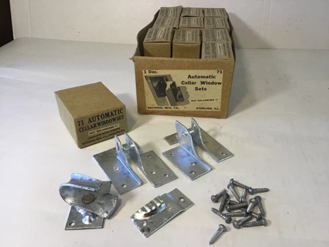 National 71 Automatic Cellar Window Set Vintage Hardware Hot Galvanize 835 Qty11 Cover