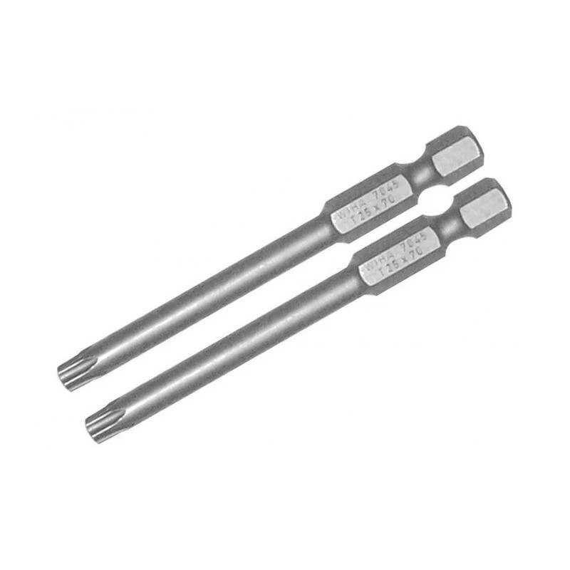 Broca eléctrica Torx Wiha Tools 73936 T6 x 70 mm paquete de 2 brocas Foto 1 de 1