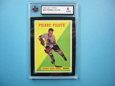 1958/59 TOPPS NHL HOCKEY CARD #36 PIERRE PILOTE KSA 6 EX/NM NICE!! 58/59 TOPPS - Image 1 of 2