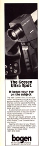 Bogen Spotmeter Gossen Ultra Spot Exposure Data Precise Vintage Print Ad 1990 - Picture 1 of 4