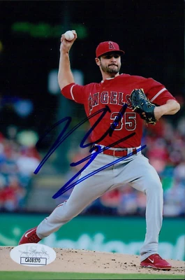 Nick Tropeano Los Angeles Angels Signed 4x6 Glossy Photo JSA Authenticated - Image 1 of 2