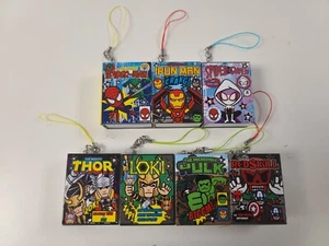 Tokidoki Marvel MINI COMIC BOOK LOT (7) Frenzies Keychain Loki Spider-man Hulk - Picture 1 of 6