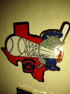 Vintage Little League World Series Baseball Trading Pin Texas State Tournament - Picture 1 of 1