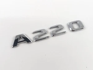 19-22 MERCEDES A220 REAR EMBLEM CHROME LOGO BADGE SIGN SYMBOL OEM - Picture 1 of 2