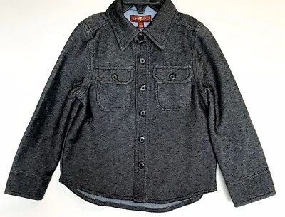 Camisa negra con botones 7 For All Mankind Boys 3T nueva con etiquetas precio al por menor $50 $22 Foto 1 de 4