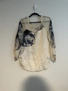 Diane von furstenberg silk blouse size 10 - Picture 1 of 6