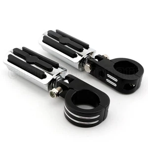 1.5" Clamps Crash Bar Motorcycle Bike Highway Foot Pegs For Honda VTX 1300 1800 - Picture 1 of 4