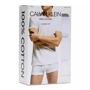 Calvin Klein Herren Unterhemden Cotton Classics 3er Pack Rundhals Weiß Gr. Large - Bild 1 von 5