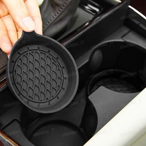 2 Pack Universal Anti Slip Cup Holder Insert Coasters Car Interior Accessories - Picture 1 of 11