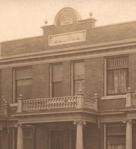 Cartolina Malvina Bording House Hotel Motel 1908 foto reale RPPC - Foto 1 di 3