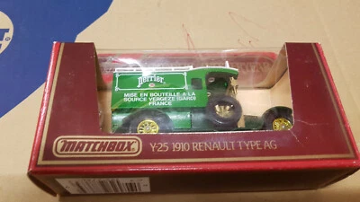 MM - Matchbox Models of Yesteryear Y-25 Renault LKW (1910) grün "Perrier" OVP - Bild 1 von 2